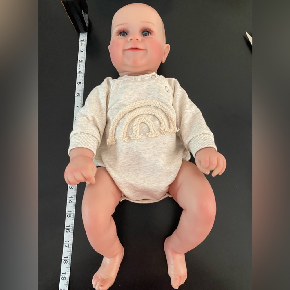 Amazon Baby Doll with Rainbow Outfit - Cream and Pink